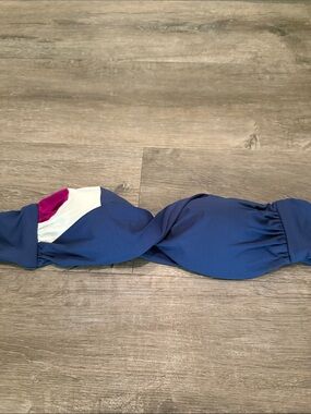 L*Space Color Block Bandeau Bikini Top
